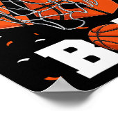 16. Geburtstag Basketball Kids1 Poster (Ecke)