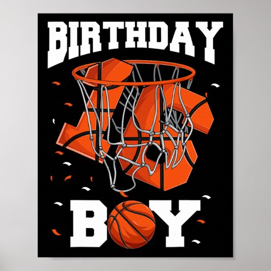 16. Geburtstag Basketball Kids1 Poster (Vorne)