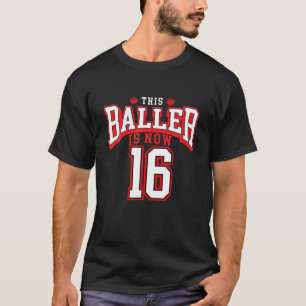 16. Geburtstag Basketball Lover 16 Jahre alt Tag T-Shirt