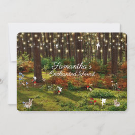 16 . Geburtstag Bezaubernd Forest Fairies Bunnies Einladung