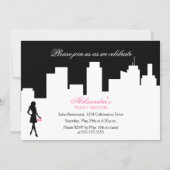 16 . Geburtstag Birthday Party Einladung (Rückseite)