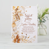 16 . Geburtstag Birthday Party Einladung (Stehend Vorderseite)