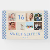 16 . Geburtstag Birthday Party Foto Collage Banner (Horizontal)
