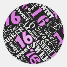 16 . Geburtstag Birthday Party Sticker
