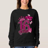 16 . Geburtstag Birthday Pink Sweatshirt (Vorderseite)
