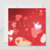 16 . Geburtstag Black & Red Dress/Herzeinladung Einladung (Rückseite)