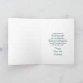 16. - GEBURTSTAG - BLAUER EISEN EINLADUNG (Innenseite)