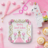 16 . Geburtstag Blonde Princess in Rosa Pappteller (Party)