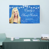 16 . Geburtstag Blue Glitzer String Light Sparkle Banner (Messeveranstaltung)