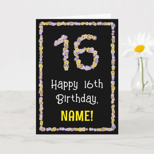 16. Geburtstag: Blumennummer, Individuelle Name, B Karte (Kleine Pflanze)