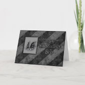 16. GEBURTSTAG BRO - GRUNGE KARTE (Vorderseite)