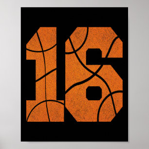 16. Geburtstag Bysketbyll Jungs Kinder Poster