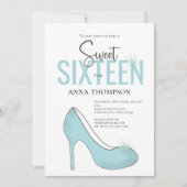 16 . Geburtstag Chic Birthday Party Girly Einladung (Vorderseite)