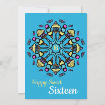 16 . Geburtstag Colorful Cupcakes & Candy Geburtst