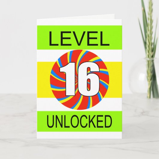 16. Geburtstag Computer Gamer Karte (Vorderseite)