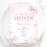16 . Geburtstag Coquette Rosa Perlen