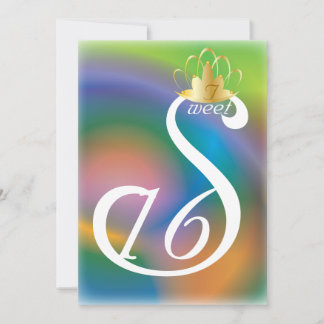 16 . Geburtstag Coronation-Customizing von White S Einladung