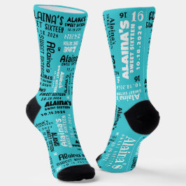 16 . Geburtstag Dance Floor BIRTHDAY Zuhause Gesch Socken