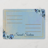 16 . Geburtstag Dankeschön Karte (Rückseite)