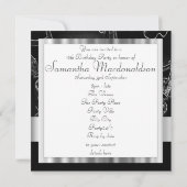 16 . Geburtstag Einladung (Rückseite)