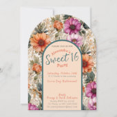 16 . Geburtstag Einladung (Vorderseite)