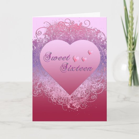 16 . Geburtstag Einladung (Vorderseite)