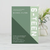 16 . Geburtstag Einladung (Stehend Vorderseite)