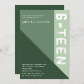 16 . Geburtstag Einladung (Vorne/Hinten)