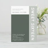 16 . Geburtstag Einladung (Stehend Vorderseite)