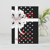 16 . Geburtstag Einladung individuell (Stehend Vorderseite)