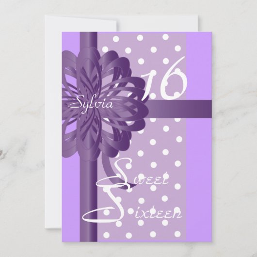 16 . Geburtstag Einladung individuell gestalten (Vorderseite)