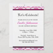 16 . Geburtstag-Einladung - kundenspezifisch Einladung (Rückseite)