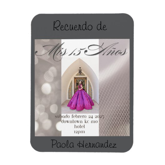 16 . Geburtstag Einladung Magnet, Party Einladung Magnet (Vertikal)