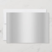 16 . Geburtstag Einladung Silber (Rückseite)