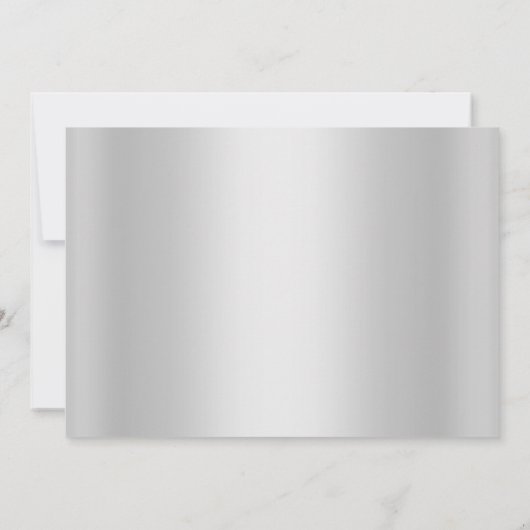 16 . Geburtstag Einladung Silber (Rückseite)