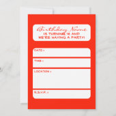 16 . Geburtstag-Eiscreme Einladung (Rückseite)