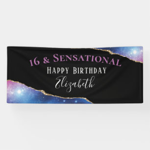16. Geburtstag Elegantes Party Banner