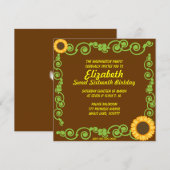 16 . Geburtstag Eternal Spring Einladung Card-Cust (Vorne/Hinten)