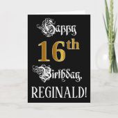 16. Geburtstag — Extravagantes Drehbuch; Imitate G Karte (Vorderseite)