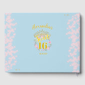 16 . Geburtstag Fairytale Princess Foto Gästebuch (Rückseite)