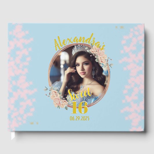 16 . Geburtstag Fairytale Princess Foto Gästebuch (Vorderseite)