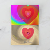16 . Geburtstag Faltkarte Karte (Innenseite)