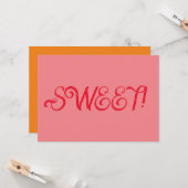 16 . Geburtstag Flat Greeting Card Karte (Vorderseite/Rückseite Beispiel)