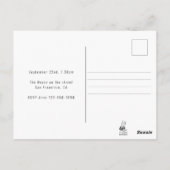 16. Geburtstag Foto Einladung Postkarte (Rückseite)