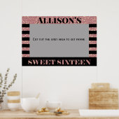 16 . Geburtstag-Fotokabine Poster (Küche)