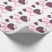 16. Geburtstag-Geburtstag 16 HERZEN individueller Geschenkpapier (Ecke)