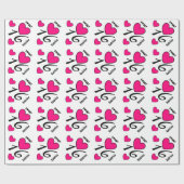 16. Geburtstag-Geburtstag 16 HERZEN individueller Geschenkpapier (Flach)