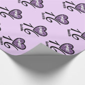 16. Geburtstag-Geburtstag 16 ZEBRA individueller Geschenkpapier (Ecke)