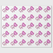 16. Geburtstag-Geburtstag 16 ZEBRA individueller Geschenkpapier (Flach)