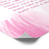 16 . Geburtstag Geburtstag Rosa Grafik Poster (Ecke)